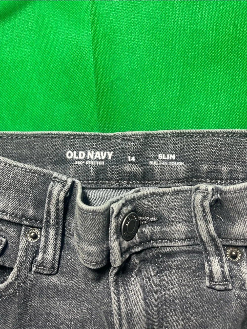 Boys Gray Slim Fit Jeans - Unbranded